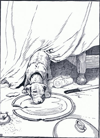 She Went to the Fishmongers to Buy Him Some Fish, but When She Came Back He Was Licking the Dish by Frank Adams